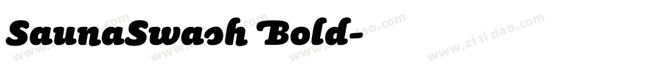 SaunaSwash Bold字体转换